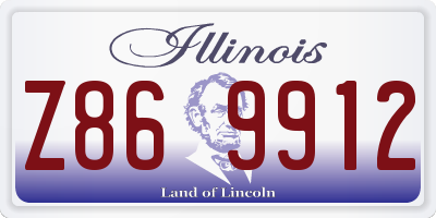 IL license plate Z869912