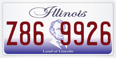 IL license plate Z869926