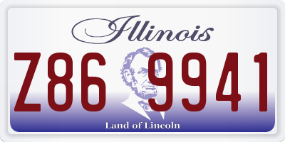 IL license plate Z869941