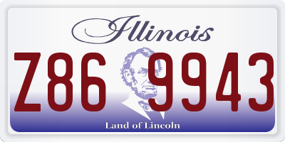 IL license plate Z869943