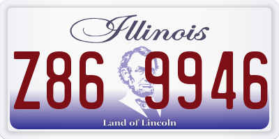 IL license plate Z869946