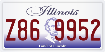 IL license plate Z869952