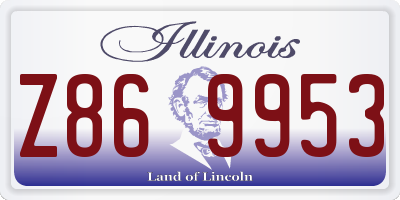 IL license plate Z869953