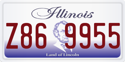 IL license plate Z869955