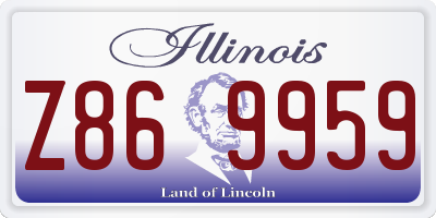IL license plate Z869959