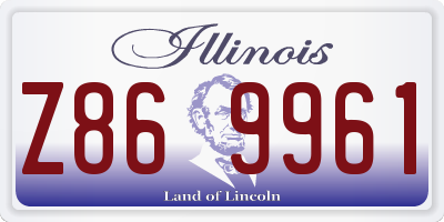 IL license plate Z869961