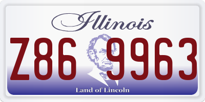 IL license plate Z869963