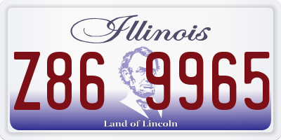 IL license plate Z869965
