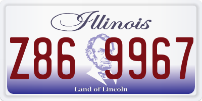 IL license plate Z869967