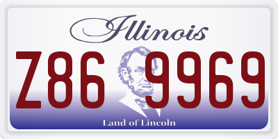 IL license plate Z869969