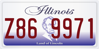 IL license plate Z869971