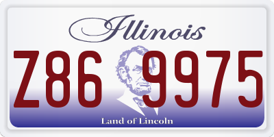 IL license plate Z869975