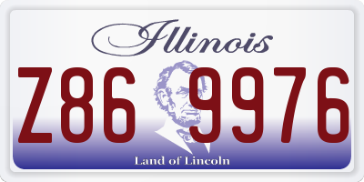 IL license plate Z869976