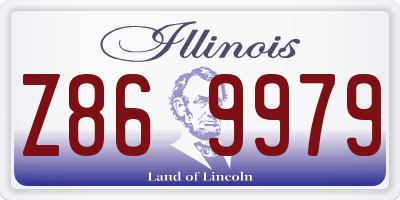 IL license plate Z869979