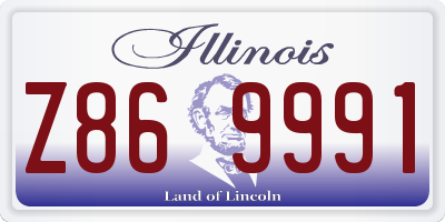 IL license plate Z869991