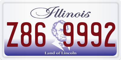 IL license plate Z869992
