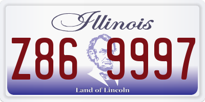 IL license plate Z869997