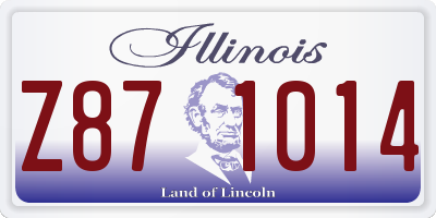IL license plate Z871014