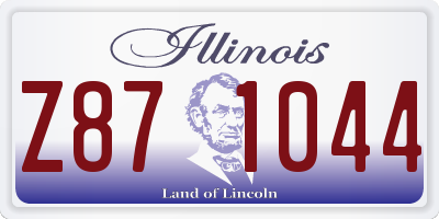 IL license plate Z871044