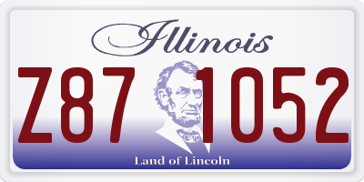 IL license plate Z871052