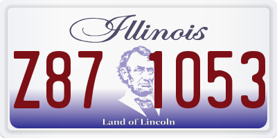 IL license plate Z871053