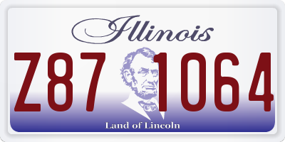 IL license plate Z871064