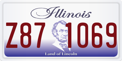 IL license plate Z871069