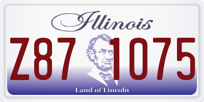 IL license plate Z871075