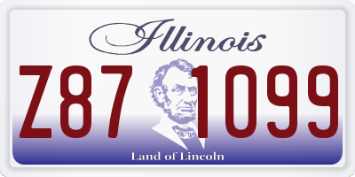 IL license plate Z871099