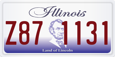 IL license plate Z871131