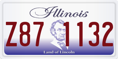 IL license plate Z871132