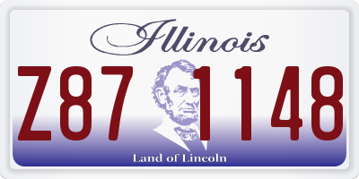 IL license plate Z871148