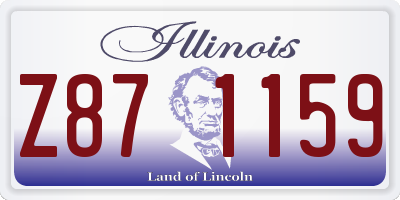 IL license plate Z871159