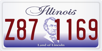 IL license plate Z871169