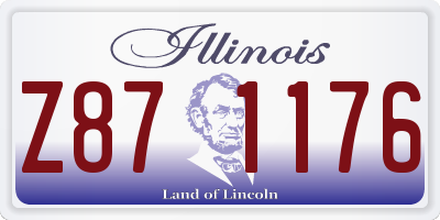 IL license plate Z871176