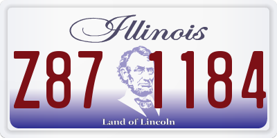 IL license plate Z871184