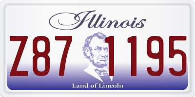 IL license plate Z871195