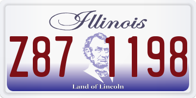 IL license plate Z871198