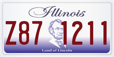 IL license plate Z871211
