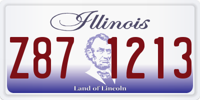 IL license plate Z871213