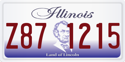 IL license plate Z871215