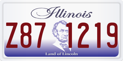 IL license plate Z871219