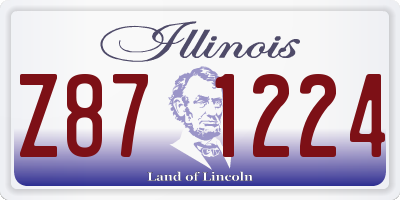 IL license plate Z871224