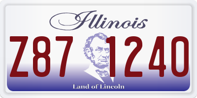 IL license plate Z871240