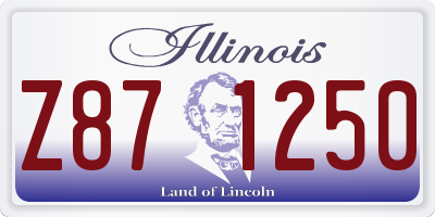 IL license plate Z871250