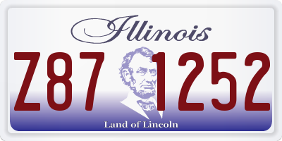 IL license plate Z871252