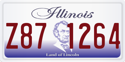 IL license plate Z871264