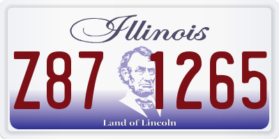 IL license plate Z871265