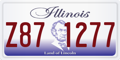 IL license plate Z871277