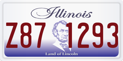 IL license plate Z871293